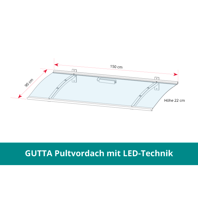 GUTTA • Pultvordach Oldenburg mit LED-Technik